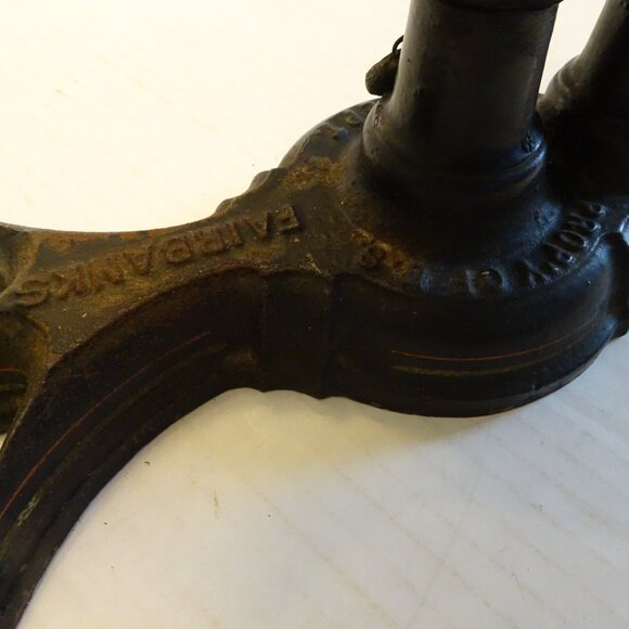 United States Postal Office Scale 4 lb. Limit Fairbanks  - Cast Iron & Brass - Picture 7 of 12